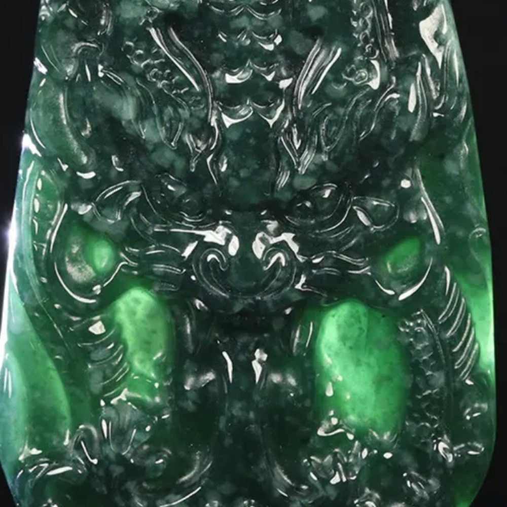 Exquisite piece of Jade Dragon pendant.